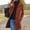 Coffee#1, variant on Women's Wool Blend Pea Coat Long Sleeve Stand Collar Button Front Loose Fit Overcoat with Pockets | Warm Winter Outerwear for Office Commute and Weekend City Strolls