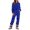 Blue B, variant on ZQUUVOU Women's Heart Print Suit Round Neck Plush Lined Thermal 2 Piece Set Elastic Waist Pocket Long Sleeve Pants Green