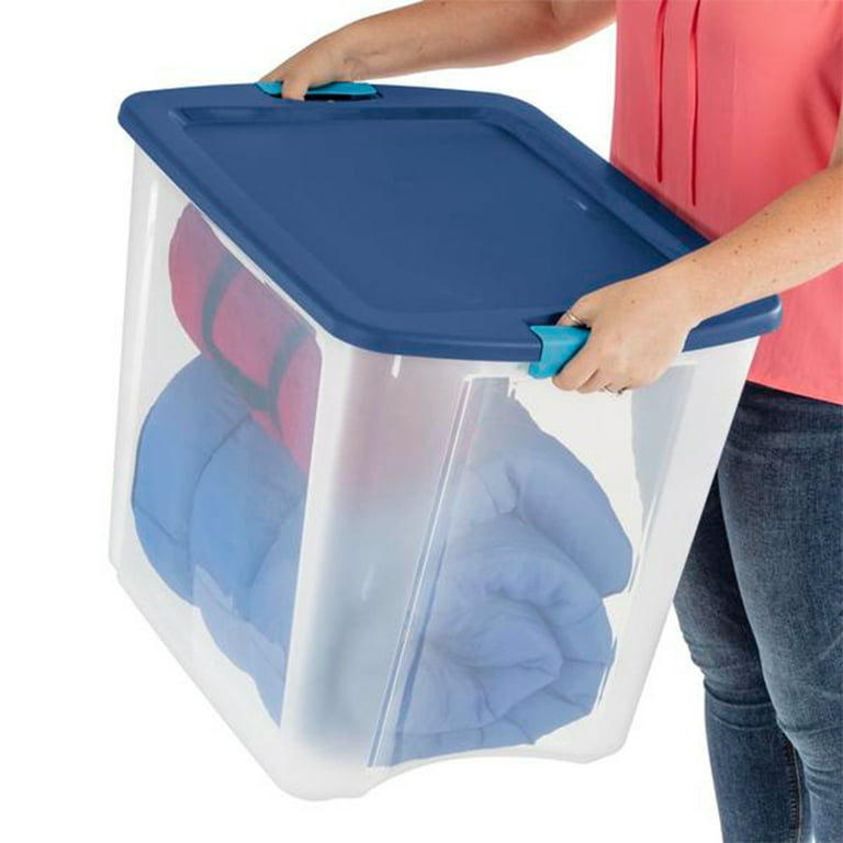 Wholesale Sterilite 18-gal Latch and Carry Storage Box CLEAR
