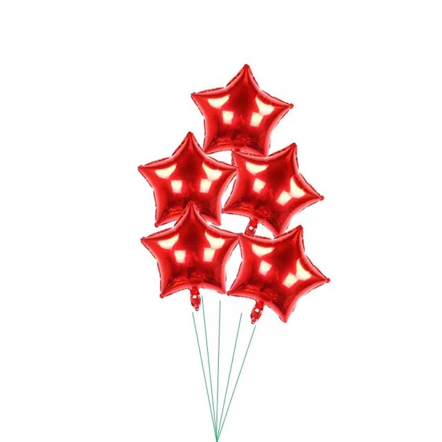 Juego de 5 globos de aluminio navideños con temática de fiesta de Feliz Navidad, decoración con globos, copos de nieve de Papá Noel