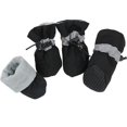 thumbnail image 1 of 4 unids/set zapatos impermeables para perros botas antideslizantes para la lluvia y la nieve calzado grueso cálido para gatos pequeños calcetines para perros botines suministros para mascotas, 1 of 5