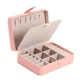 thumbnail image 3 of Jewelry Box Leather Double Layer Storage Case for s Bracelet Pink, 3 of 8