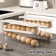 thumbnail image 5 of Dispensador de Huevos con Ruedas, Caja de Almacenamiento de Huevos, Organizador de Huevos de Doble Capa con Tapa, Organizador de Almacenamiento para Restaurante, 5 of 5
