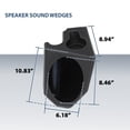 thumbnail image 3 of 2pcs Speaker Sound Wedges Black Fit For 1976-1995 Jeep Wrangler YJ CJ-7, 3 of 10
