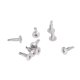 thumbnail image 3 of Tornillos de cabeza de arandela redonda, tornillo autoperforante de 100 piezas, juego de tornillos autoperforantes de acero inoxidable 304 para trabajos en madera M4.8x19, 3 of 14