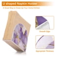 thumbnail image 5 of Yayeee Napkin Holder for Table Set of 2 Kitchen Paper Tissue Organization, Pastel Purple Marble Pattern, 5 of 8
