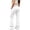 White, variant on YaEYa Girls School Uniform Flare Pant Slim Fit Bell Bottom Trousers Fitted Stretch Flare Leg Pants High Waist Casual Slacks With Side Pocket Button Fly Trouser Preppy Clothes (Navy,7-8 Years)