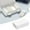 White, variant on Double Layer 24 Grid Box Seven Day Portable Dispensing Box Three Meals A Day Reminder Box Large Capacity Storage Box Food Storage