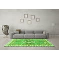 thumbnail image 3 of Ahgly Company Indoor Round Abstract Green Modern Area Rugs, 6' Round, 3 of 4