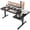 Black, variant on 63 Inch Dual Motor L Shaped Electric Adjustable Standing Desk, Computer Desk with 3Memory Controller, Home Office Desk with USB Ladeanschluss,265 lbs Weight Capacity,Light Rustic Brown