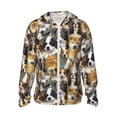 thumbnail image 1 of Balery Cute Dog Sudadera ligera de manga larga con capucha y protección solar UPF 50+ para hombre y mujer, ideal para pesca y running-3X-Large, 1 of 7