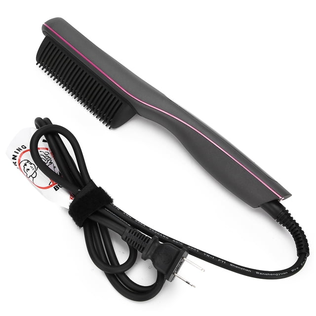 Cepillo alisador de barba, peine alisador de pelo eléctrico, peine alisador de pelo, peine alisador de pelo antiescaldaduras, ultra sensible