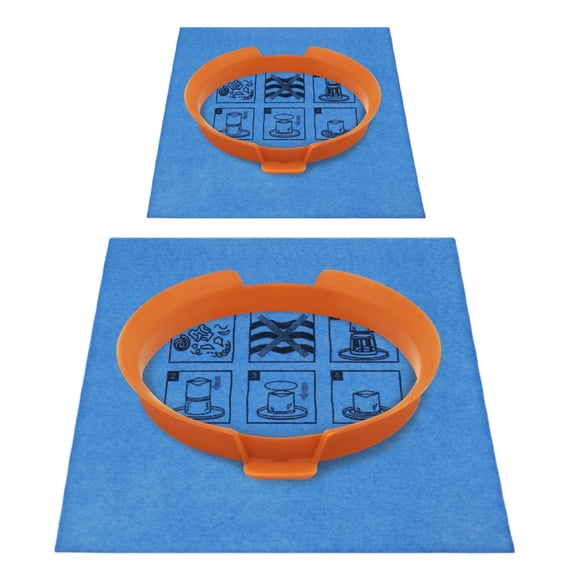 20-1100 Reusable Blue Cloth Filter & Clamp Ring, 2-Pack,Compatible with Hyper Tough 3 and 4 Gallon Wet/Dry Vacuums