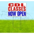 thumbnail image 1 of Cdl Classes Now Open (18" x 24") Yard Sign, Includes Metal Step Stake, 1 of 6