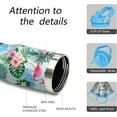 thumbnail image 3 of Flamingo Tumbler with Handle and Flip Straw for Women Men, 30oz Stainless Steel Insulated Cup, Water Bottle Travel Coffee Mug, Gifts for Animal Lovers, 3 of 6