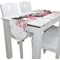 thumbnail image 3 of ColourLife Table Runner Cherry Tree Drawing Washable Table Cloth Runner for Holiday Home Wedding Table Top Decoration 13x70 Inches, 3 of 5