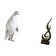 thumbnail image 5 of Escultura de pingüino de resina abstracta, estatua de fuego, adorno moderno coleccionable, regalo adecuado para dormitorio, sala de estar, oficina, es, 5 of 8
