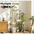 thumbnail image 3 of Bamworld Plant Stand Outdoor Hanging Plant Shelf Indoor Tall Corner Plant Holder Ladder Plant Decor for Multiple Plants, 3 of 5