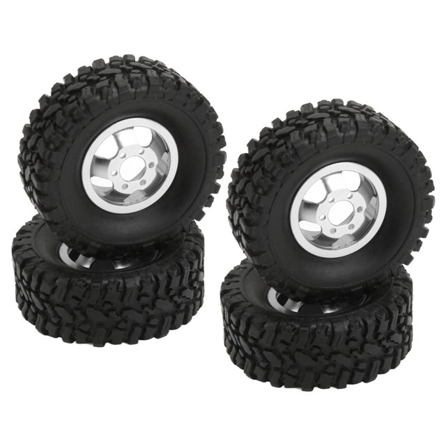 Cubo de Rueda de Neumlicos de Goma RC Con Fuerte Agarre y Durabilidad Para Coche de Control Remoto WPL C14 C24 B14 B24 B16 B36 1/16