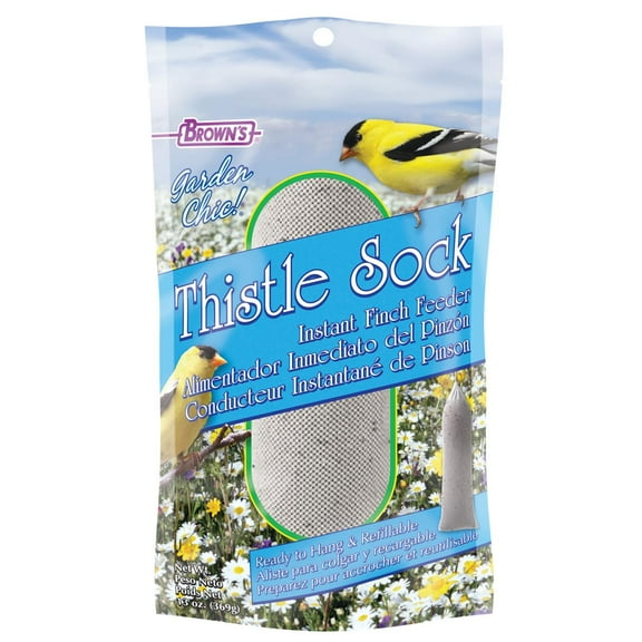 Garden Chic! Thistle Sock Instant Finch Feeder, 13 oz.