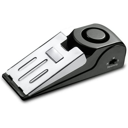 Door Stop Alarm, Door Stopper with 120DB Security Alarm, Floor Wedge Door Stop Siren, Door Security Devices for Traveling, Apartment, Hotel and Home