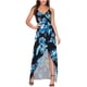 thumbnail image 1 of Vestido HUOGUO de poliéster sin mangas con estampado de playa y verano para mujer, 1 of 5