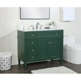 thumbnail image 2 of Elegant Kitchen and Bath 40 inch Single bathroom vanity in green, 2 of 8