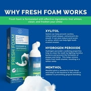 Retainer Cleaner Foam for Invisalign, Aligner Cleaner Whitening Foam for Mouth Guard Night Guard Veneers, Whitens Teeth, Freshens & Fights Bad Breath, 3% Hydrogen Peroxide, Mint - 50ml