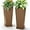 Brown, variant on 24-Inch Tall Planters Set of 2 for Outdoor and Indoor Use,Tapered Flower Pots with Drainage Tray, Front Porch and Patio Decor,Ideal for Large Plants (Brown)