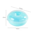 thumbnail image 5 of Huarong  Round Container for Bread Clear Food Grade Safe To Go Box Freezer Dishwasher Microwave Safe  Blue, 5 of 6