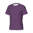 thumbnail image 3 of Rocae Retro Florals Purple for Men's Moisture-Wicking Crew Tee - T-Shirt for Sports, Outdoor Activities, and Casual WearXX-Large, 3 of 9