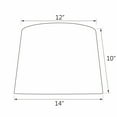 thumbnail image 4 of Aspen Creative Corporation 14'' Cotton Empire Lamp Shade, 4 of 4