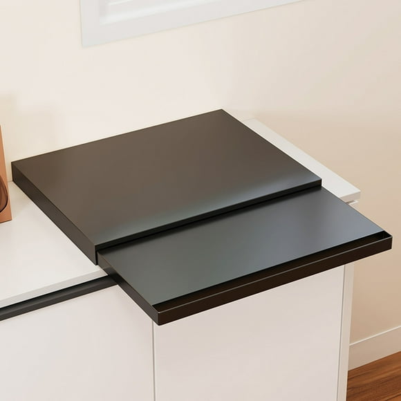 Sliding Tray Sliding Tray Mat for Coffee Maker, Carbon Steel Coffee Machine Tray, Space Saving Coffee Maker Slider, Countertop Moving Slider for Air Fryer, Blender, Stand Mixer