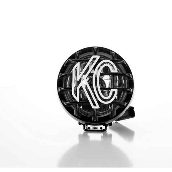 KC Hilites Driving/Fog Light 1490 Driving/Fog Light; Rally 400; Halogen Bulb; H3 Halogen Clear Bulb; 4 Inch Round; 55 Watt; Driving Beam; 1350 Raw Lumens; Clear Lens; Black Housing