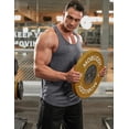 thumbnail image 4 of COOFANDY Men's Workout Tank Tops Quick Dry Y-Back Muscle Sleeveless Shirts Stringer Cut off Gym Athletic Running Tanks Top, 4 of 6