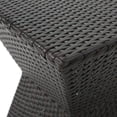 thumbnail image 6 of Calahan Outdoor 16" Wicker Square Side Table, Brown, 6 of 7