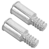 MLINS 2pcs Threaded Handle Tips For Extension Pole Broom Handle Threaded End Replacement For Metal Rod Mop Broom Brush (20.4MM）