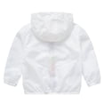thumbnail image 5 of Weebloom Unisex Kids Toddler Zipper Hoodie Boys Girls Sun Protection Jacket Sun Sunscreen Hoodie Jacket Lightweight Summer Breathable Outwear With Pockets Cooling Shirt 3-4 Years, 5 of 5