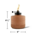 thumbnail image 4 of TIKI® Brand Adjustable Flame 6.4 Amber Horizon Glass Terracotta Tabletop Torch 2-Pack, 4 of 4