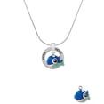 thumbnail image 2 of Delight Jewelry Resin Blue Fish with Pink Polka Dots Hero Ring Charm Necklace, 18", 2 of 4