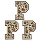 thumbnail image 1 of Uxcell Letras P Patches Leopardo Letras Planas Termoadhesivas P Parches 6CM/2.36" Proceso de Adhesivo Termofusible para Reparación de Ropa 3PCS, 1 of 7