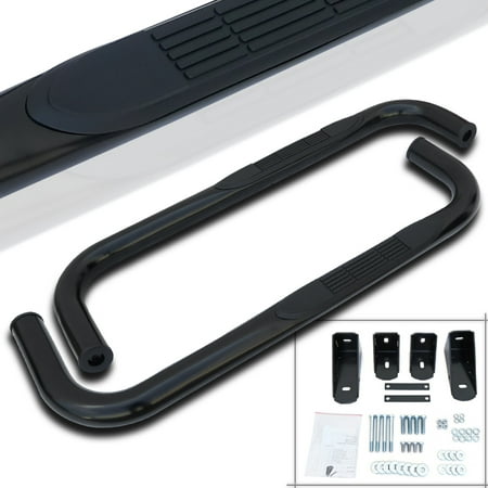 Cab Step Boards Spec-D Tuning For 1994-2001 Dodge Ram 1500 Regular Cab Side Step Bars S/S Running Board Black 1994 1995 1996 1997 1998 1999 2000 2001 (Left+Right) ()