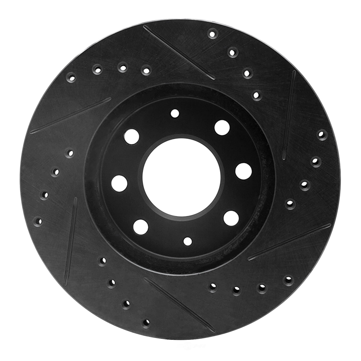 Dynamic Friction Company 633-72018L DFC Brake Rotor - Drilled And Slotted - Black