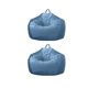 thumbnail image 1 of 2 Blue_2 Organizador de juguete de felpa suave ños Velvet Lazy Beanbag Funda para silla ños Rellenar con suave 60x70cm Baoblaze funda de puff para niños, 1 of 8