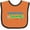 Orange and Black, variant on Inktastic Accountant in Training Accounting Boys or Girls Baby Bib
