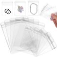 thumbnail image 3 of MLINS Transparent PVC Self Sealing Jewelry Bags for Storage Use 100 Pcs Small Plastic Bags Various Sizes, 3 of 8