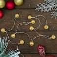 thumbnail image 5 of Northlight 10-Count LED Gold Christmas Bells Fairy Lights 5.5ft Copper Wire - 5.5', 5 of 5