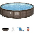 Coleman Power Steel 18’ x 48” Round Metal Frame Above Ground Pool Set