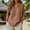 Brown, variant on Cotton PeasantTops For Women Tunic Blouse Gauzy Ropa De Lino Para Mujer Loose FitTops Elbow Sleeve Lightweight Blouses Business Outfits Work Camping OutfitsTop Peasant Shirts White XL
