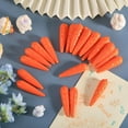 thumbnail image 5 of 50Pcs Mini Easter Decor Carrots Realistic Fake Carrots Lifelike Carrots Simulation for Floral Arrangements Easter Home Kitchen Display Decoration 2.28 Inch, 5 of 6